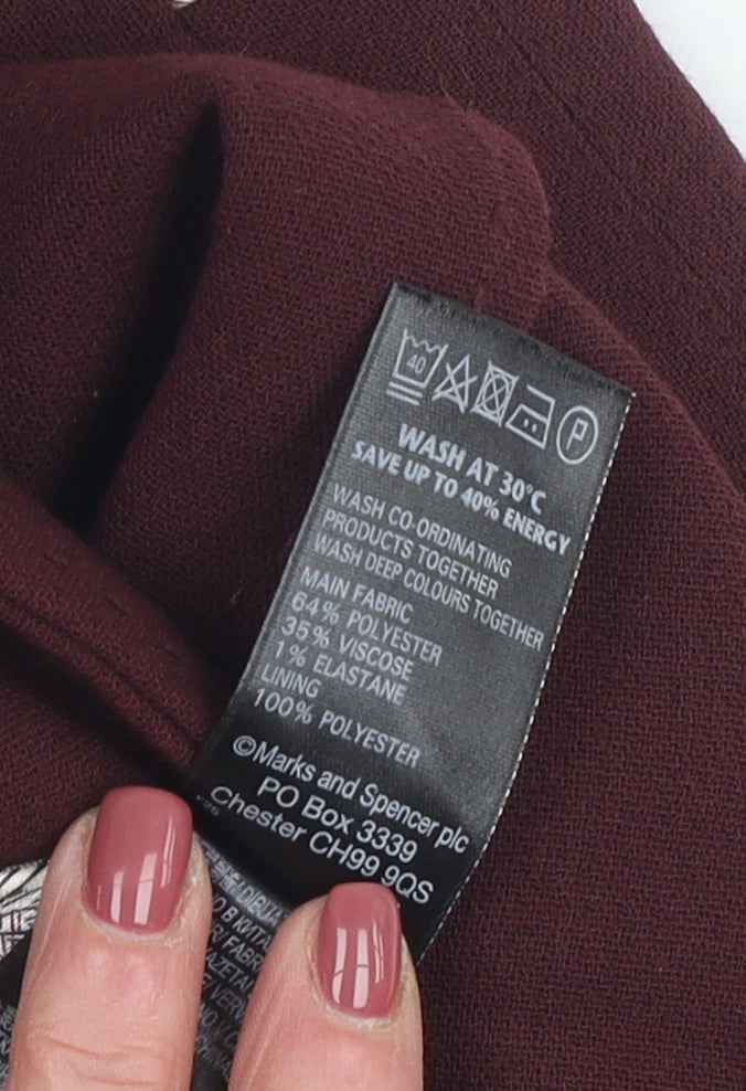 Marks and Spencer Women's Purple Blazer, Size 16