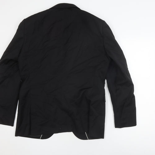 Next Men's Black Single-Breasted Blazer Size 42