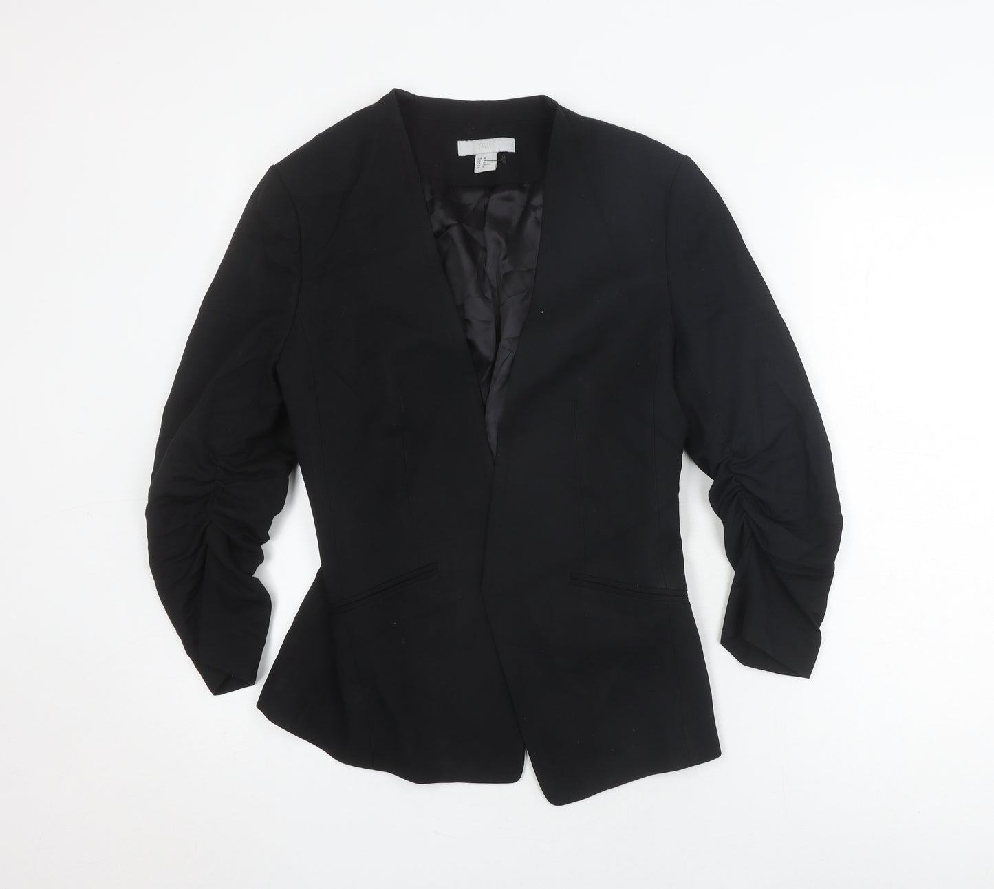 H&M Women's Black Suit Jacket, Size 12, Regular Fit