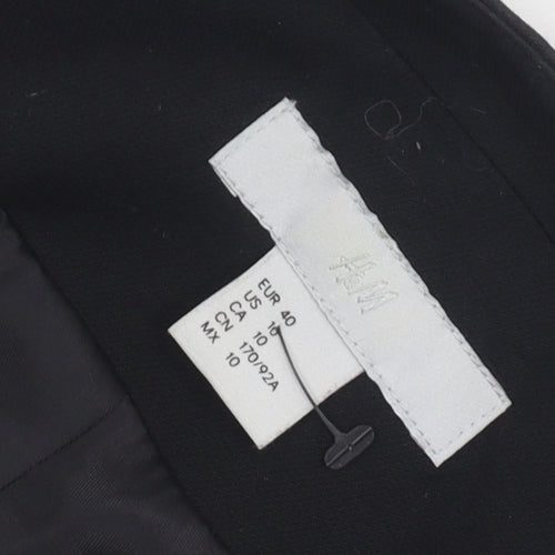 H&M Women's Black Suit Jacket, Size 12, Regular Fit