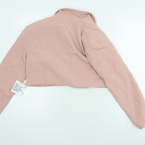 ASOS Design Women's Pink Cropped Suit Jacket M