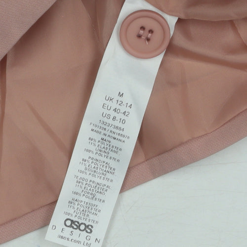 ASOS Design Women's Pink Cropped Suit Jacket M