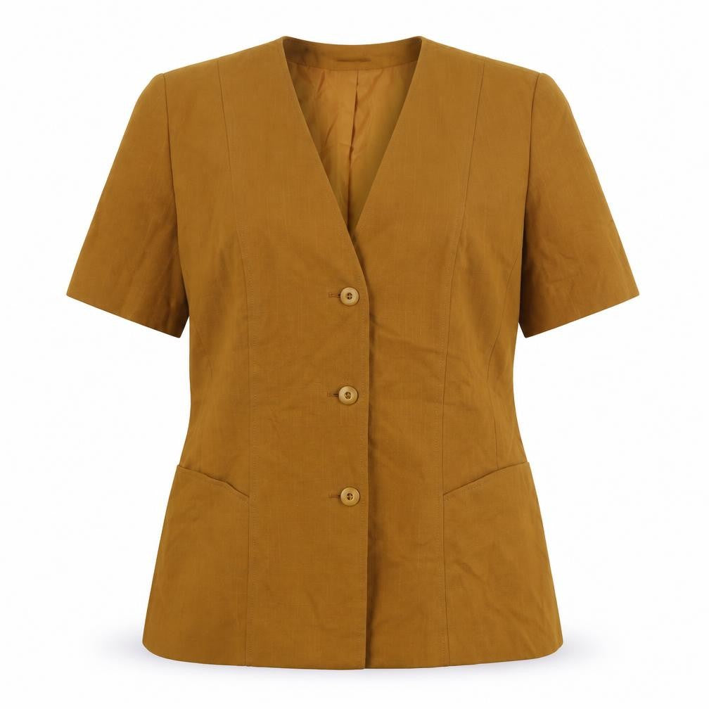 Front view of Eastex Women's Brown Suit Jacket, size 16, Lined