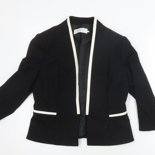 John Lewis Womens Black Shawl Lapel Suit Jacket Size 12
