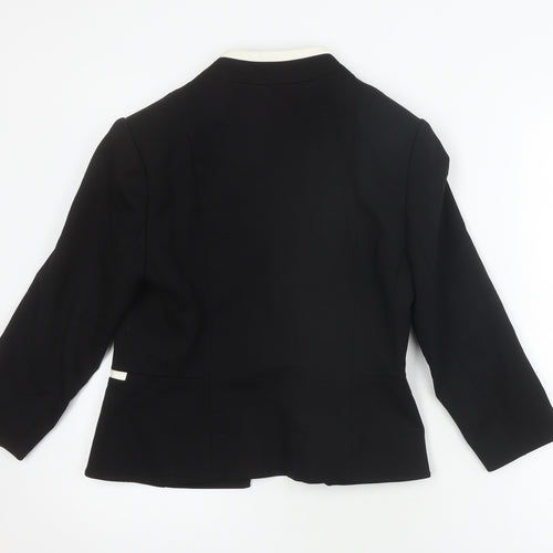 John Lewis Womens Black Shawl Lapel Suit Jacket Size 12