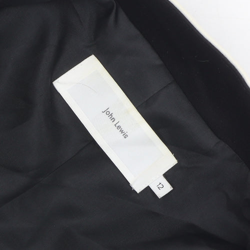 John Lewis Womens Black Shawl Lapel Suit Jacket Size 12
