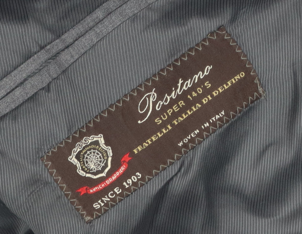 Marks and Spencer Grey Striped 44L Blazer for Men