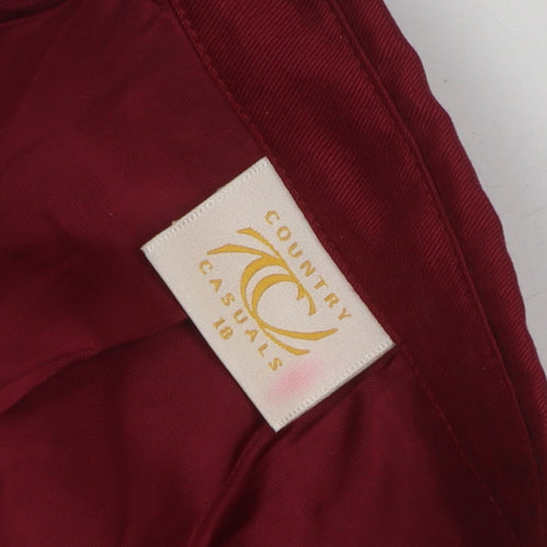 Country Casuals Women's Red Blazer Size 18