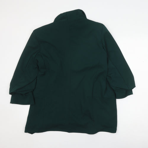 Boohoo Women's Green Blazer UK 22, Formal Stylish