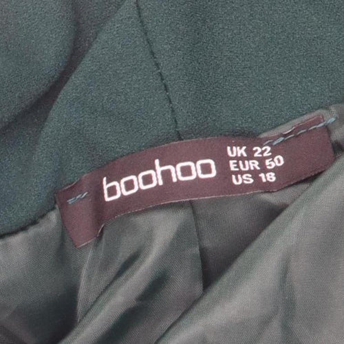 Boohoo Women's Green Blazer UK 22, Formal Stylish