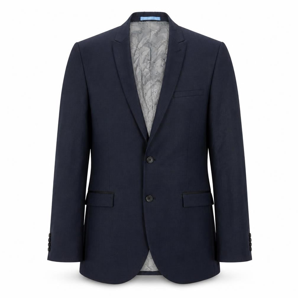Front view of Next Men's Blue Suit Jacket, 40R, Formal, Wool