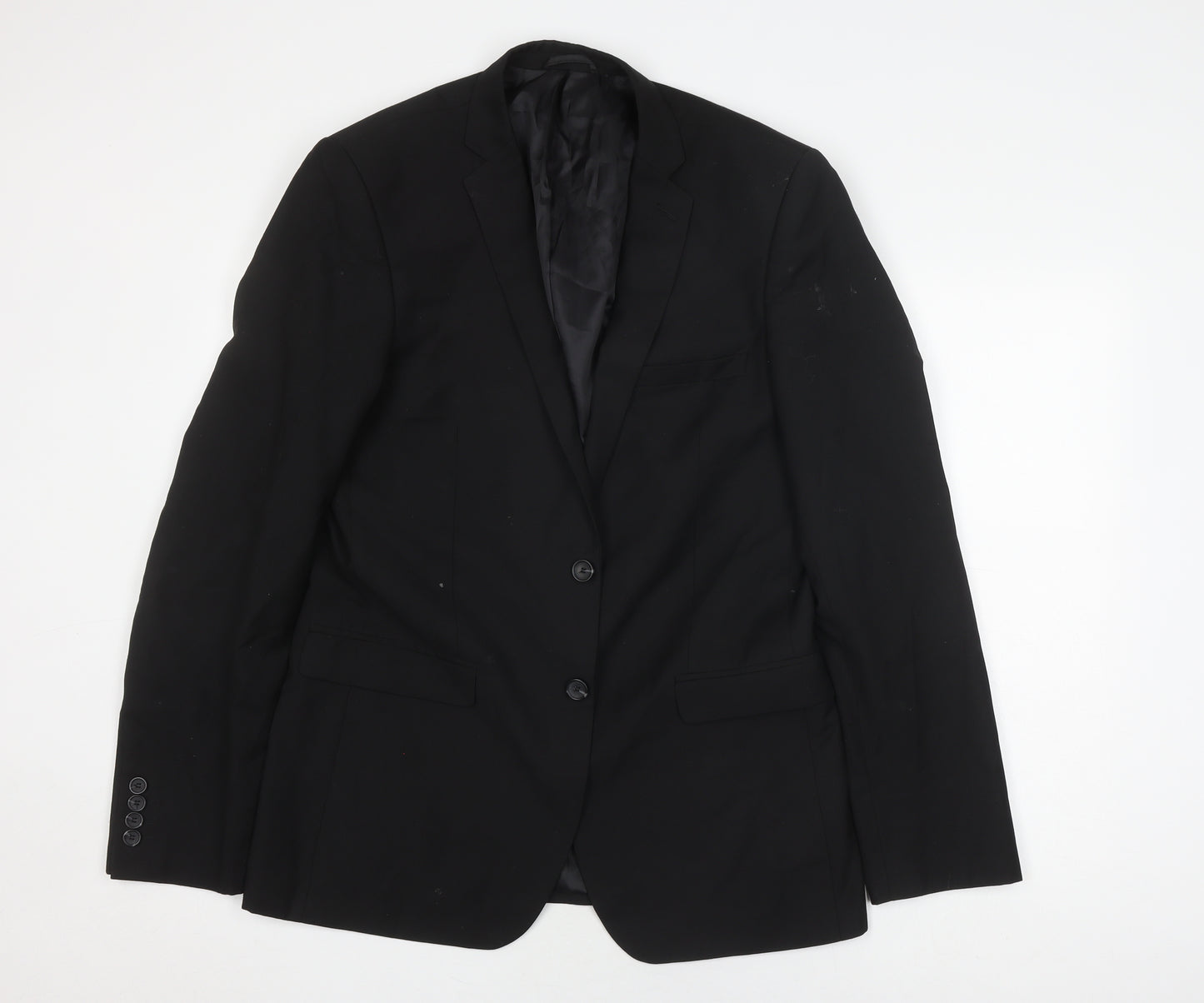 Burton Mens Black Slim Blazer, 40L, Formal