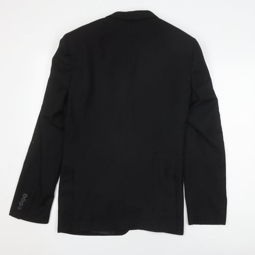 Burton Mens Black Slim Blazer, 40L, Formal