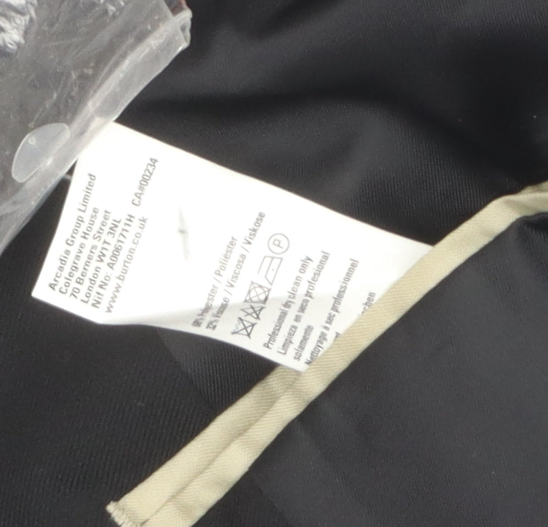 Burton Mens Black Slim Blazer, 40L, Formal