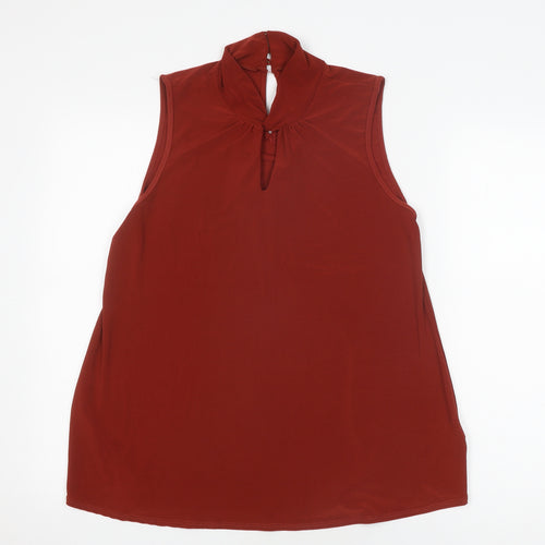 Wallis Women’s Red High Neck Tank, Size 12