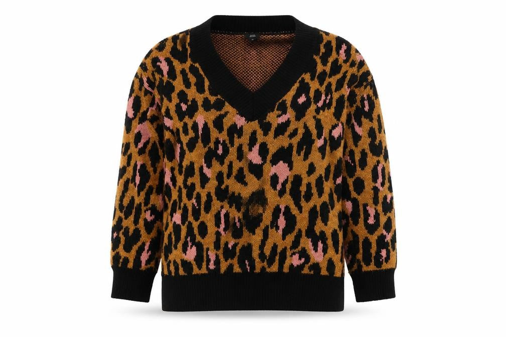 Front view of River Island Women's XS Multicoloured Animal Print Jumper