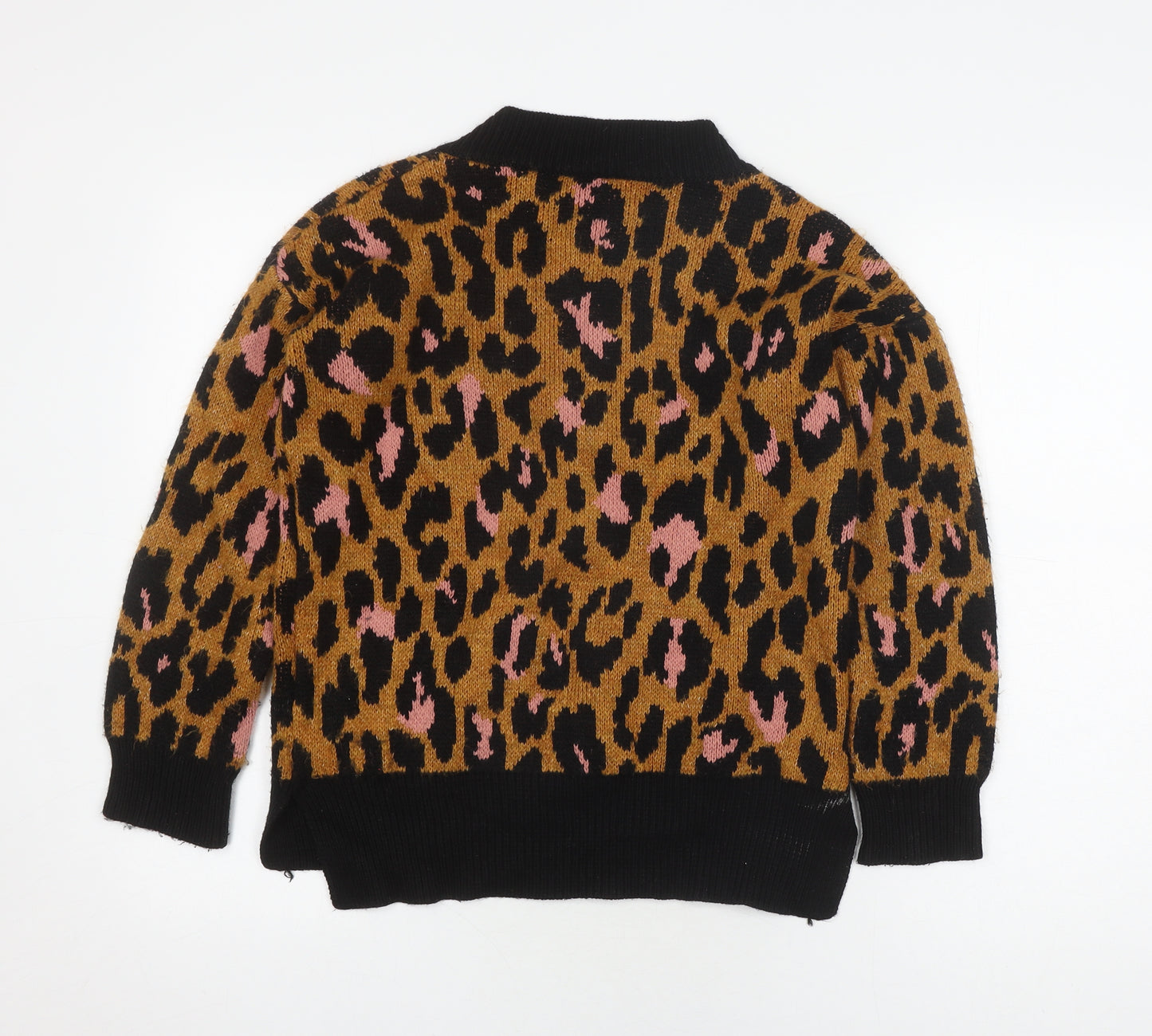 River Island Women's XS Multicoloured Animal Print Jumper