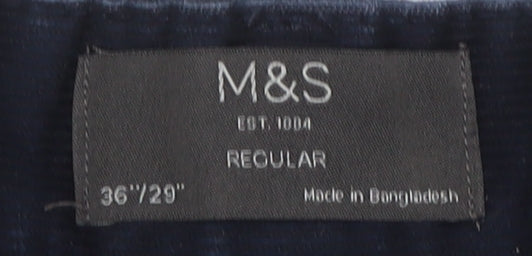 Marks and Spencer Men's Black Corduroy Jeans 36R