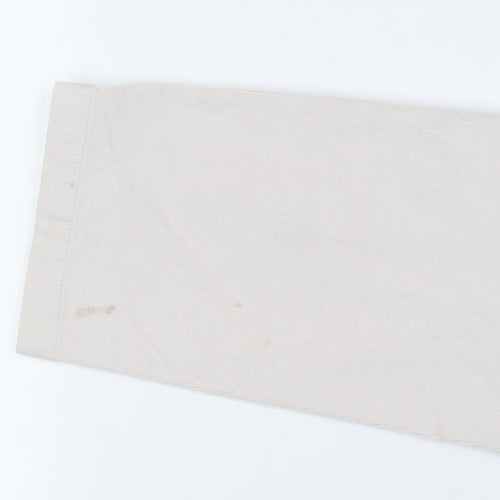 Marks and Spencer Men Beige Tapered Corduroy Jeans Size 38