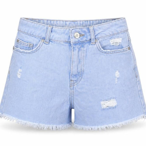 New Look Blue Teens Cut-Off Denim Shorts Cotton Size 152