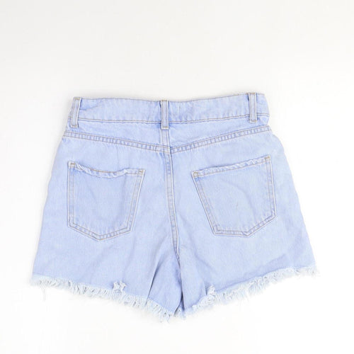 New Look Blue Teens Cut-Off Denim Shorts Cotton Size 152