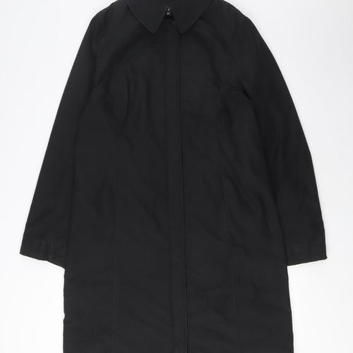 House of Fraser Women's Black Overcoat Size 12