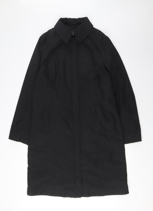 House of Fraser Women's Black Overcoat Size 12