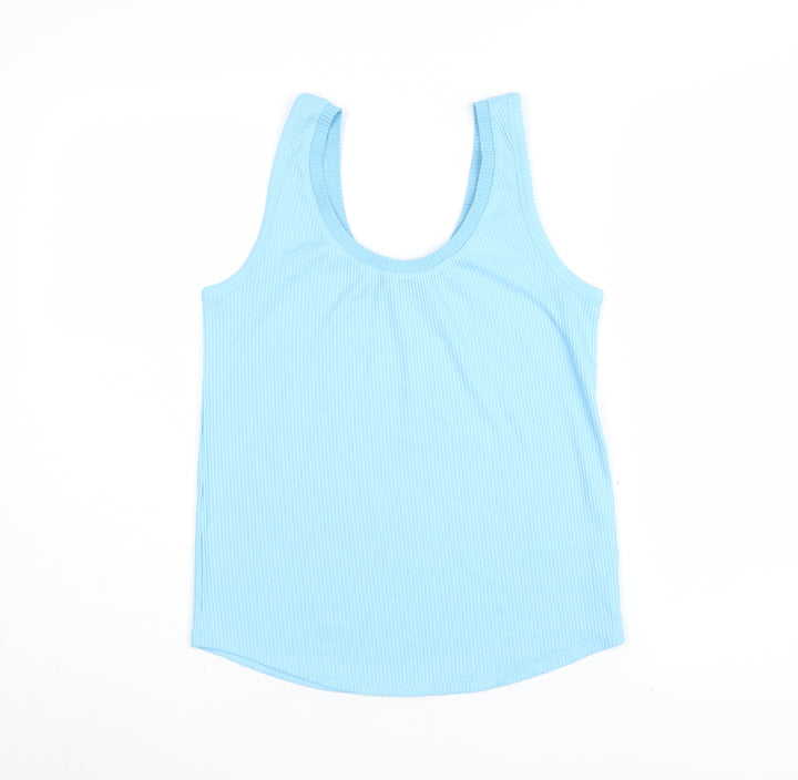 Marks and Spencer Blue Women's Tank Top - Size 10