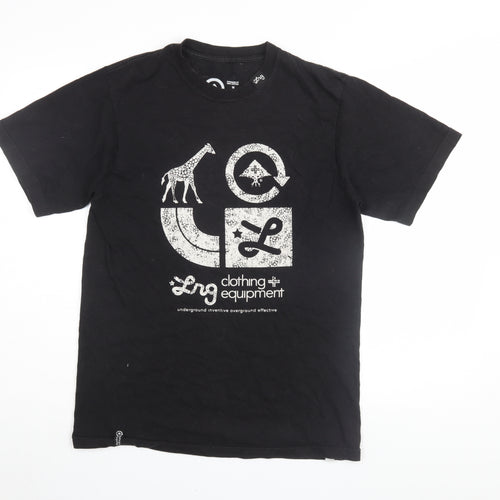 Lrg Clothing Mens Black Graphic T-Shirt Medium