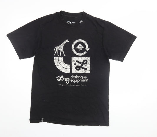 Lrg Clothing Mens Black Graphic T-Shirt Medium