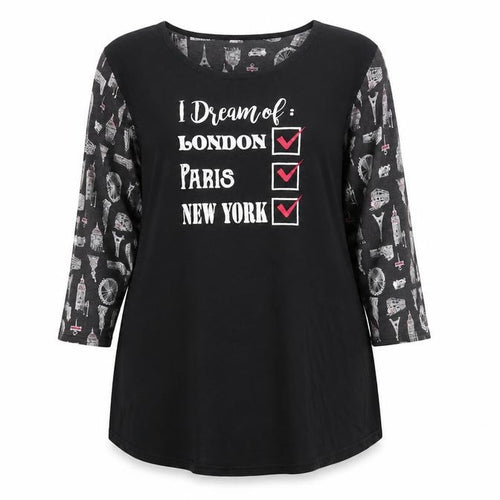 Indigo Sky Women's Black City Nightshirt Size 18-20