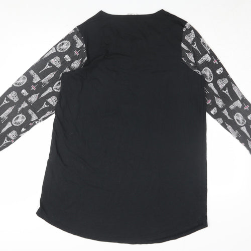 Indigo Sky Women's Black City Nightshirt Size 18-20