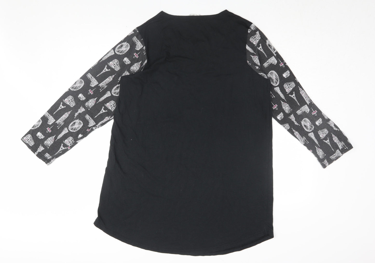Indigo Sky Women's Black City Nightshirt Size 18-20