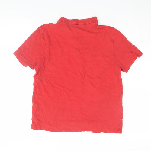 Marks and Spencer Boys Red Polo Shirt, 12-13 Years, Cotton