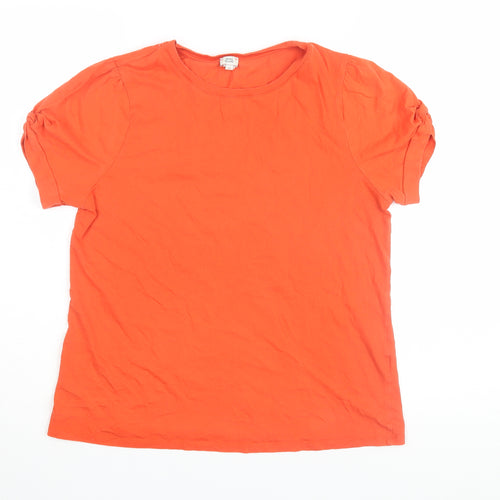 River Island Women’s Orange Size 12 Basic T-Shirt