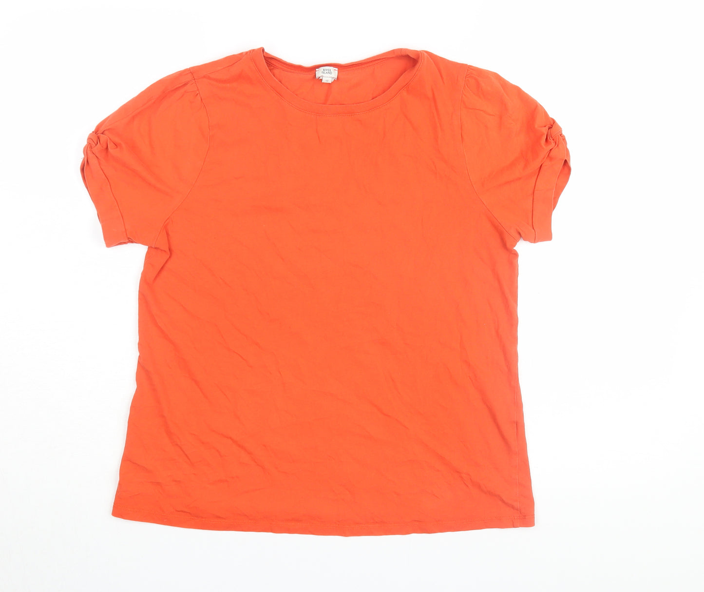 River Island Women’s Orange Size 12 Basic T-Shirt