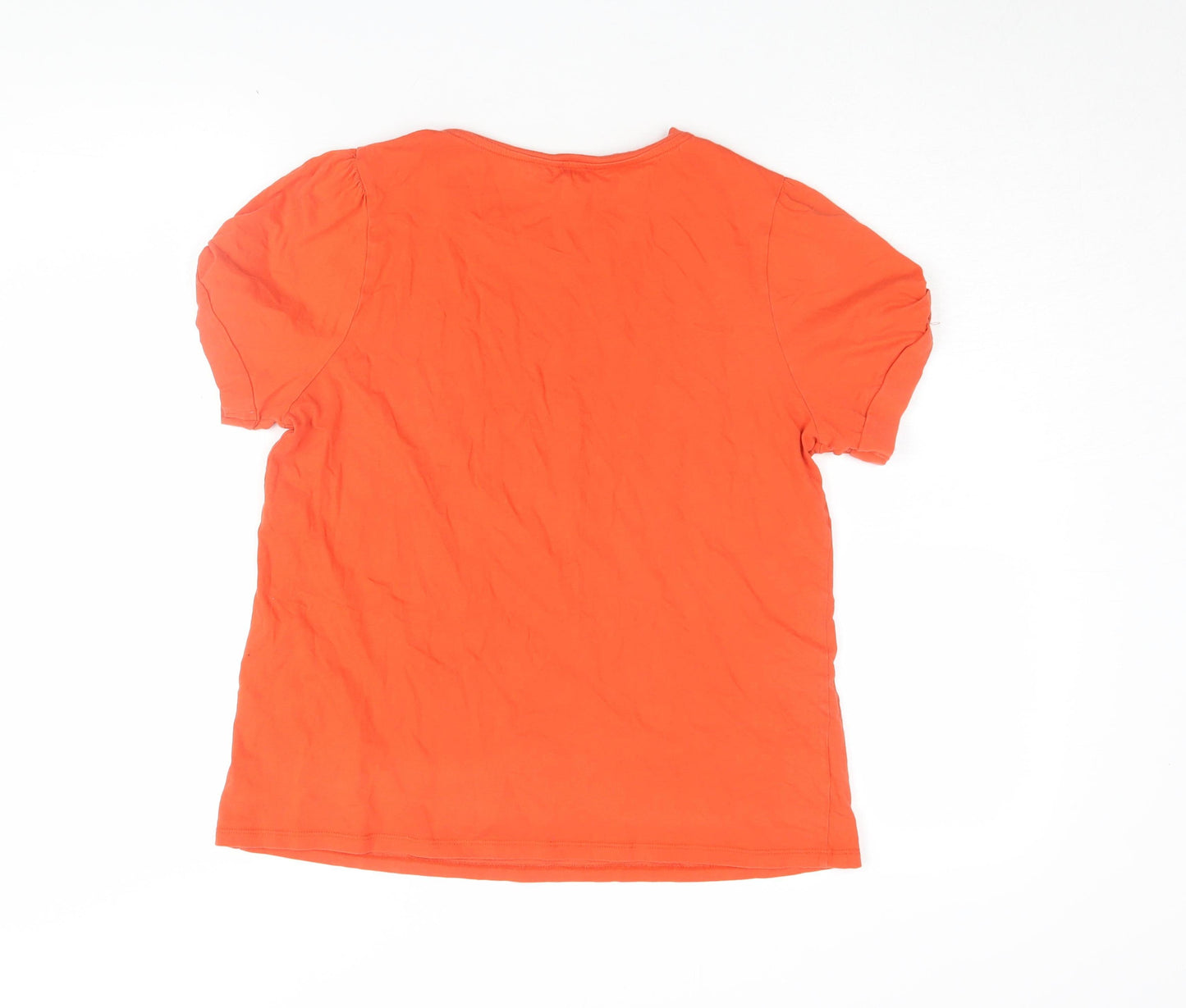 River Island Women’s Orange Size 12 Basic T-Shirt