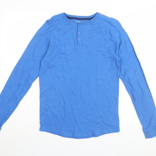 Next Boys Blue Long Sleeve Jersey Shirt 13 Years Casual