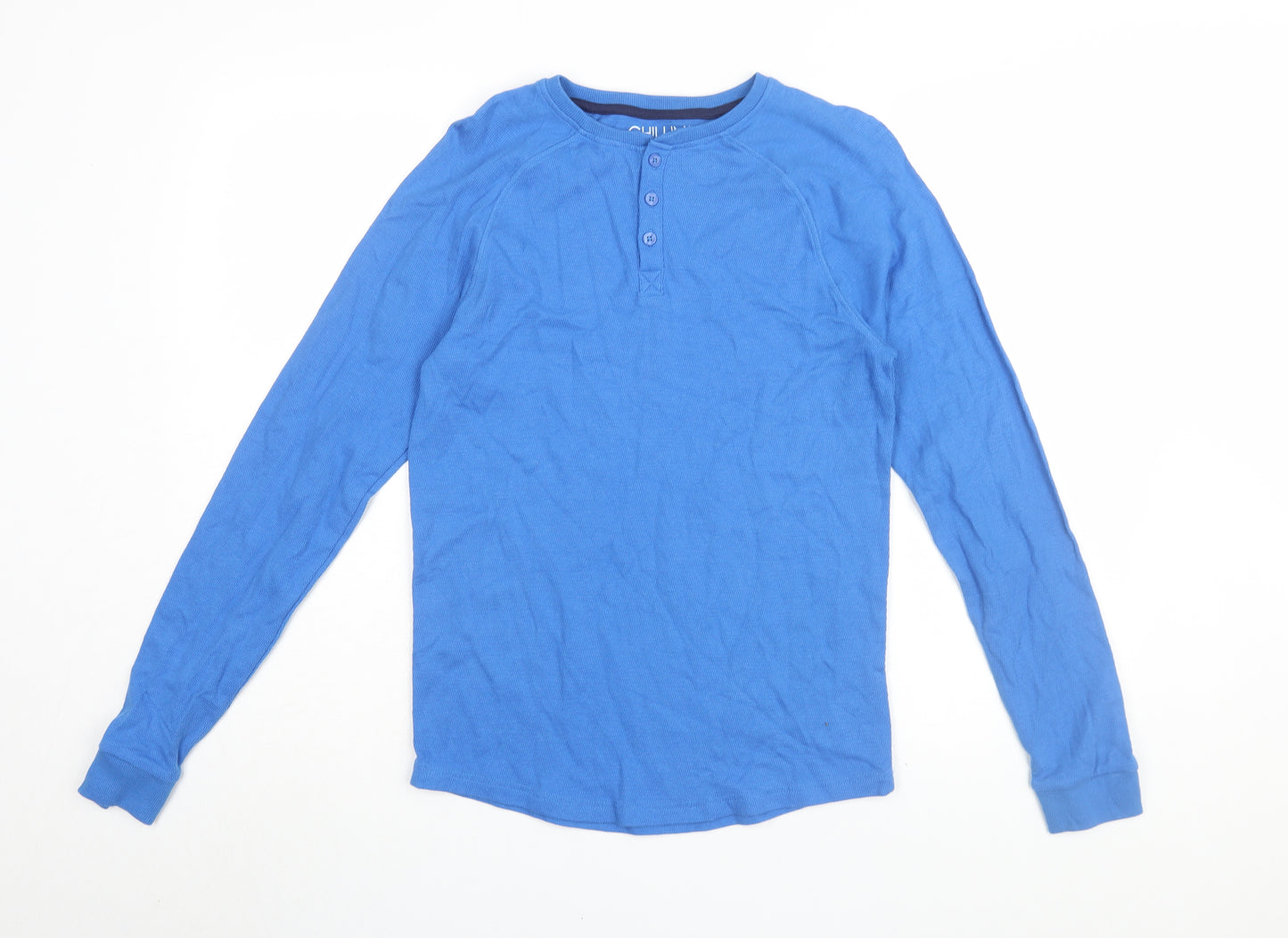 Next Boys Blue Long Sleeve Jersey Shirt 13 Years Casual