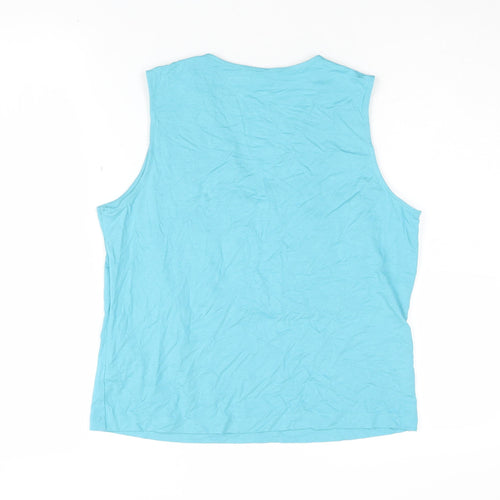 Marks and Spencer Women's Blue Tank Top, Size 14