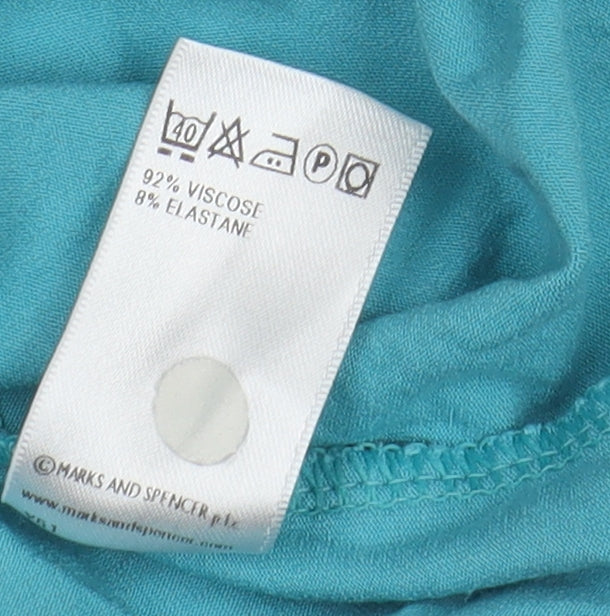 Marks and Spencer Women's Blue Tank Top, Size 14