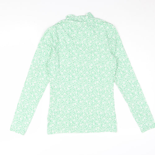 Marks and Spencer Women's Green Floral Blouse 10