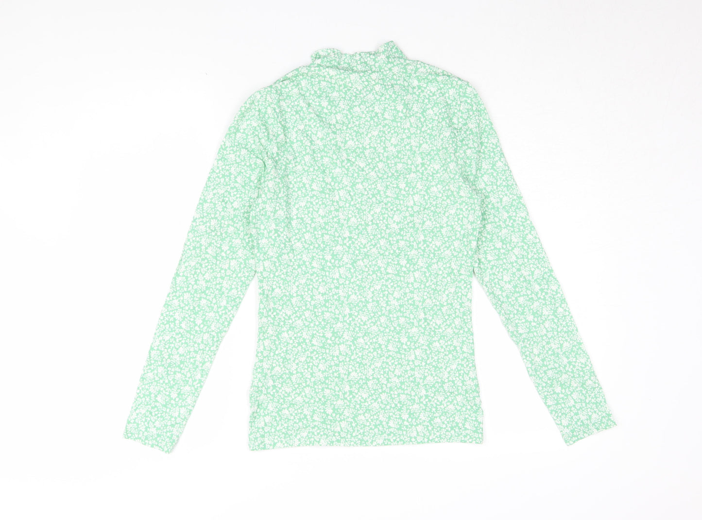 Marks and Spencer Women's Green Floral Blouse 10