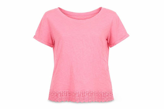 Front view of Next Women's Pink Basic T-Shirt -, size 10