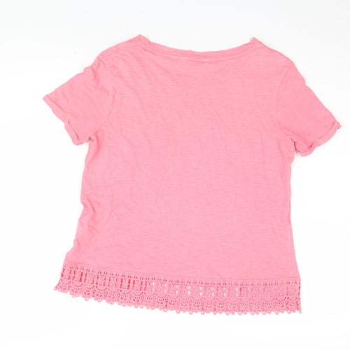 Next Women's Pink Basic T-Shirt - Size 10