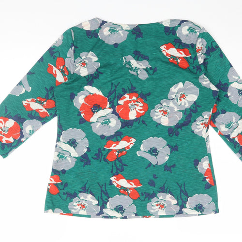 Marks and Spencer Floral Blouse Women Green Size 14