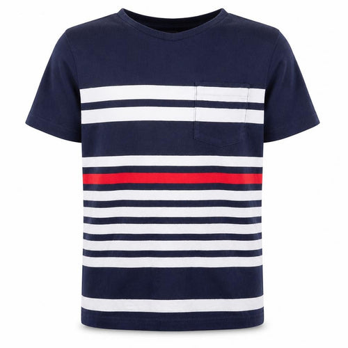 Marks and Spencer Boys Multicoloured Striped T-Shirt 12-13 Years
