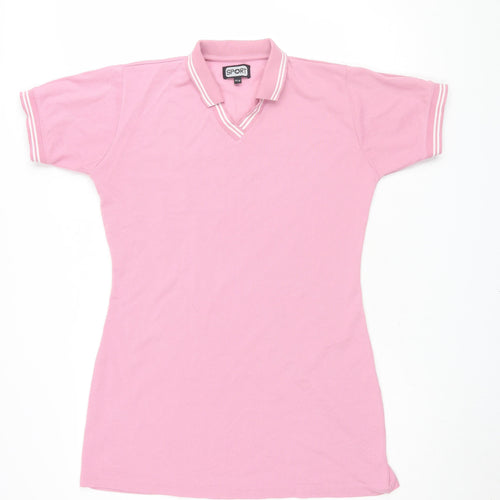 Sport Women's Pink Polo Top Size 14 Short Sleeve