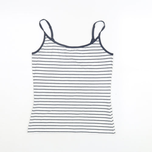 Marks and Spencer Women’s White Striped Camisole Tank