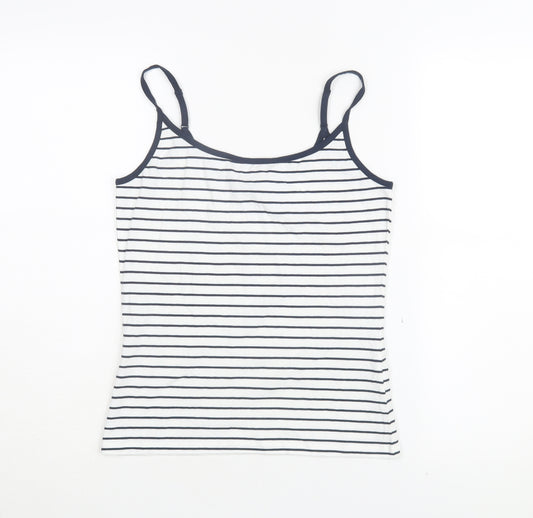 Marks and Spencer Women’s White Striped Camisole Tank